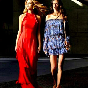 Intermix Exclusive Red Halter Maxi Dress-
NWT (P)